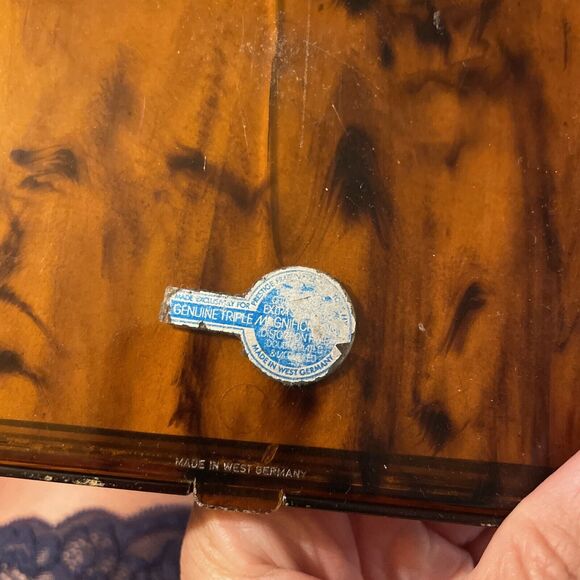 Vintage Prestige By Celebrity Tortoise Shell Compact Double Mirror Vanity 60’s - Picture 8 of 8